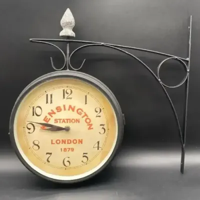 Nostalgic Vintage Train Station Clock 