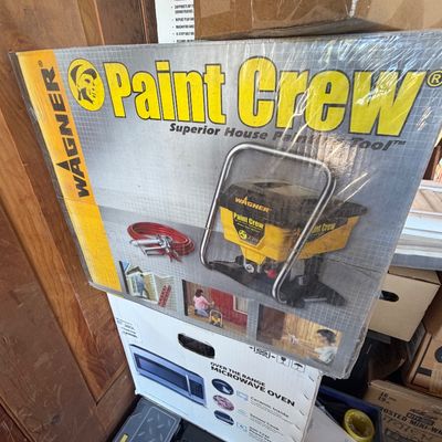 Sale Photo Thumbnail #228: Vintage Wagner Paint Crew house painting system in original factory-sealed box.