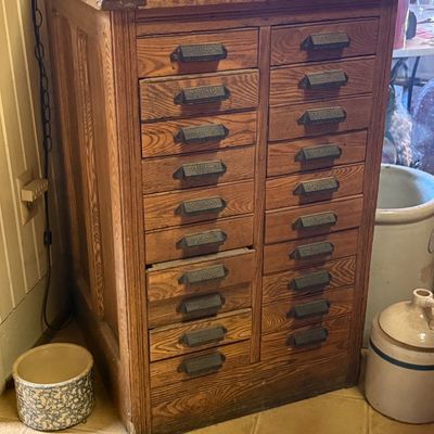 Sale Photo Thumbnail #2: Postage cabinet
