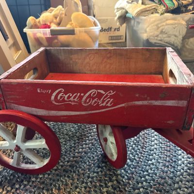 Sale Photo Thumbnail #33: Coke wooden wagon