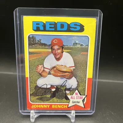 Sale Photo Thumbnail #39: 1975 Topps Johnny Bench #260 Cincinnati Reds Baseball Card NL All-Star
