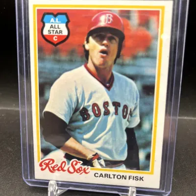 Sale Photo Thumbnail #207: 1978 Topps Carlton Fisk Boston Red Sox AL All-Star Baseball Hall of Fame Card