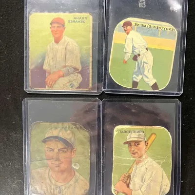 Sale Photo Thumbnail #14: 1933 Goudey Baseball Card Lot of 4 Ernie Orsatti Frank Demaree Heinie Meine