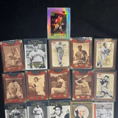Sale Photo Thumbnail #123: Baseball Legends Trading Card Lot Kiner Killebrew Musial Yount Fisk Newcombe