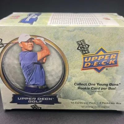 Sale Photo Thumbnail #60: Upper Deck Golf Trading Cards Blaster Box Tiger Woods Young Guns Rookie Chase