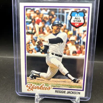 Sale Photo Thumbnail #209: 1978 Topps Reggie Jackson New York Yankees AL All-Star Baseball Hall of Fame Card