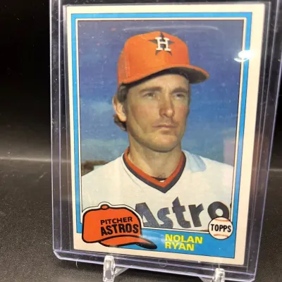 Sale Photo Thumbnail #138: 1981 Topps Nolan Ryan #240 Houston Astros Vintage Baseball Card Hall of Fame Pitcher