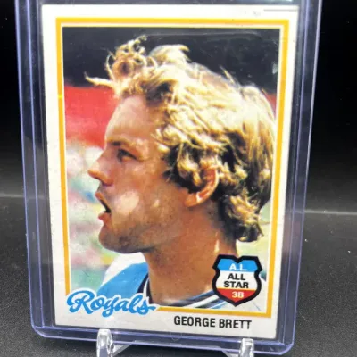 Sale Photo Thumbnail #206: 1978 Topps George Brett #100 Kansas City Royals AL All-Star Baseball Hall of Fame