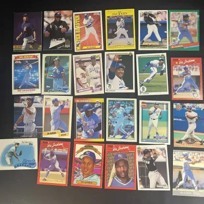 Sale Photo Thumbnail #180: Bo Jackson Baseball Card Lot 24 Cards Donruss Topps Fleer Upper Deck Score Royals White Sox