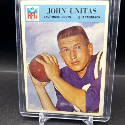 Sale Photo Thumbnail #135: 1966 Philadelphia John Unitas #24 Baltimore Colts Vintage NFL Football Hall of Fame