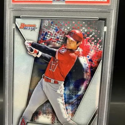 Sale Photo Thumbnail #23: 2019 Bowman's Best Shohei Ohtani #33 PSA 10 GEM MT Los Angeles Angels Baseball Card
