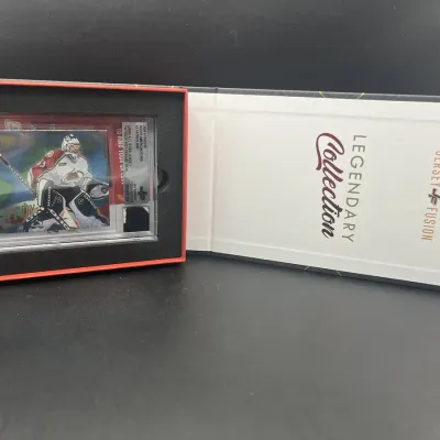 Sale Photo Thumbnail #13: Patrick Roy 2000-01 Pacific North American Stars #3 Jersey Fusion Legendary Collection 26/93