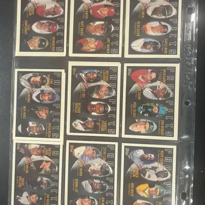 Sale Photo Thumbnail #155: Topps Baseball Prospects 15 Card Lot Rookie Prospects 60 Players MLB
