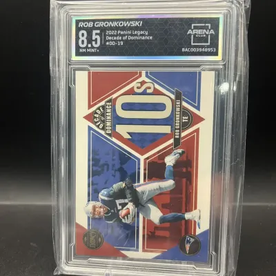 Sale Photo Thumbnail #134: 2022 Panini Legacy Decade of Dominance #DD-19 Rob Gronkowski Arena Club 8.5 NM MINT+