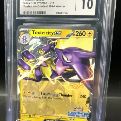 Sale Photo Thumbnail #50: 2025 Pokemon Toxtricity ex SVP 215 Illustration Contest 2024 Winner CGC 10 Gem Mint