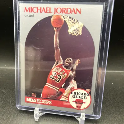 Sale Photo Thumbnail #27: 1990 NBA Hoops Michael Jordan Chicago Bulls Basketball Card Hall of Fame Legend