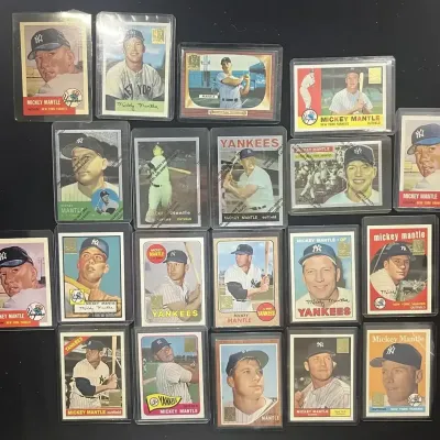 Sale Photo Thumbnail #94: Mickey Mantle New York Yankees 20 Card Lot Licensed Reprints Baseball Cards