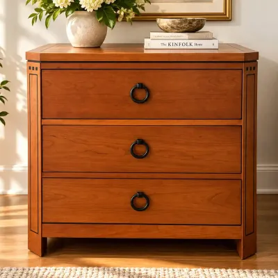 Stickley 3-Drawer Wood Chest / Nightstand
