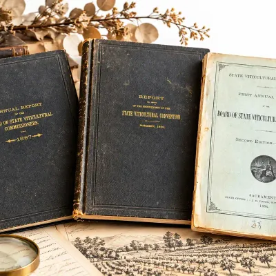 Three 1881-1887 California Viticulture Reports & Convention Books  Antique Wine History Collection