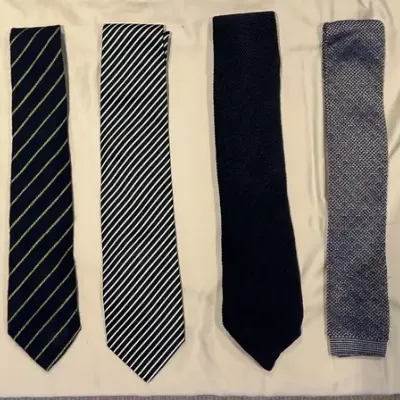 Designer Silk Necktie Lot: Giorgio Armani, Brioni, Brooks Brothers, Harvie & Hudson, & Turnbull & As
