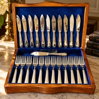 Reed & Barton Mirrorstele Flatware Set  24 Pieces