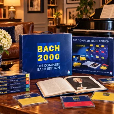 The Complete Bach Edition  Teldec Classical Music CD Box Set with Hardcover Book