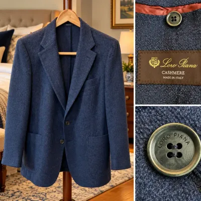 Loro Piana Men's Luxury Cashmere Sport Coat / Blazer