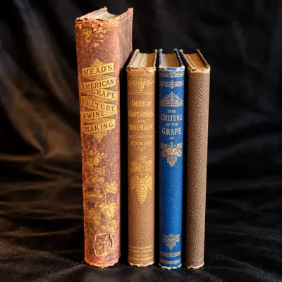 Antique 19th Century Grape Growing & Wine Making Books  Lot of 4 (1860-1883)