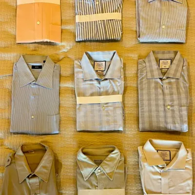 Lot of 9 Designer Dress Shirts Size 16.5 / 42 