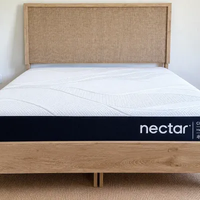 Ashley Furniture Cielden Queen Bed Frame with Nectar 5.0 Classic 12" Memory Foam Mattress