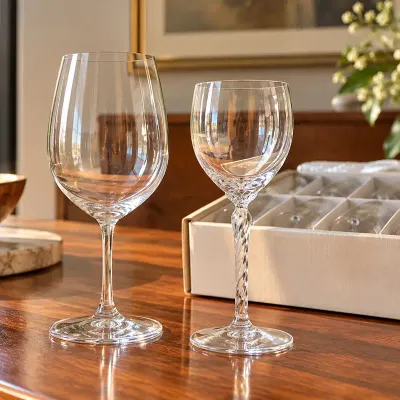 Lenox Clear Stemware Glasses With Zippered Storage Cases (34 pcs)
