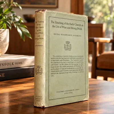 1927 Book – The Teaching of the Early Church on the Use of Wine and Strong Drink by Irving Woodworth
