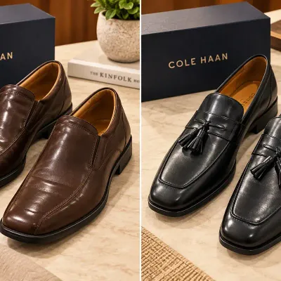 Two Pair Cole Haan Men's Leather Shoes