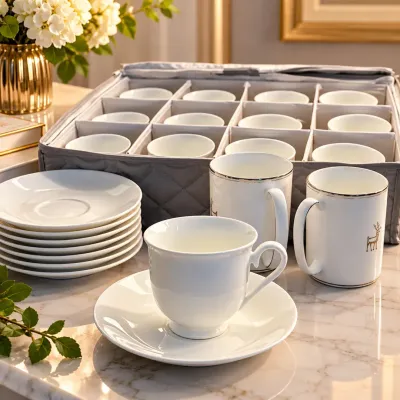 Lenox & Kate Spade New York Fine China Cups and Saucers Collection (22 pcs)