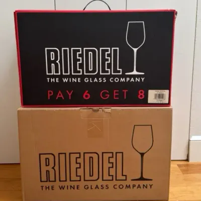 Riedel Vinum Lead Crystal Wine Glasses  2 Original Boxes (13 pcs)