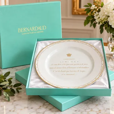 Bernardaud Limoges Limited Edition Saint-James Château Mouton-Rothschild Presentation Plate No. 28/4