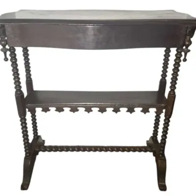 Turn Of The Century Victorian Spool Legged Jenny Lind Style Side Table 