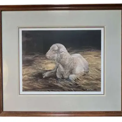 Signed Artist's Proof Of "Agneau" by Nancy Noel (N.A. Noël)