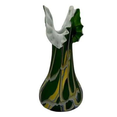 Hand Blown Art Deco Vase 15”