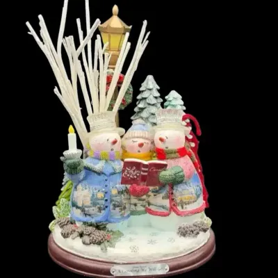 Thomas Kincade  “A Caroling We Will Go” Musical Figurine 