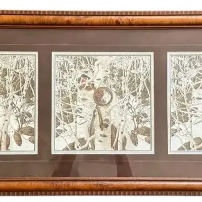 "Two More Indian Horses" Signed And Numbered Print By Bev Doolittle 50" X 22"