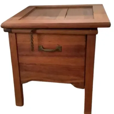 Antique Wooden Bedside Chamber Pot Box