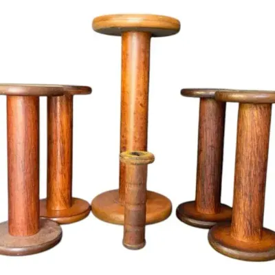 Vintage Wooden Sewing Spindles-6 