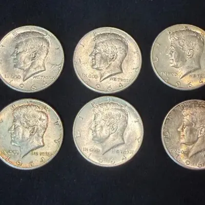 1964 Kennedy Half Dollars Pre Owned LOT 3