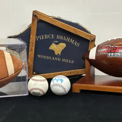 Vintage Sports Equipment And Memorabilia Lot