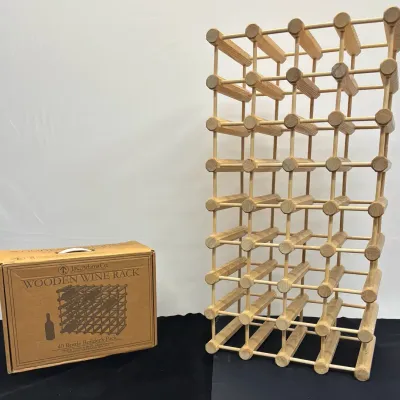 J.K. Adams Co. Modular Wooden Wine Rack (40 Bottle)