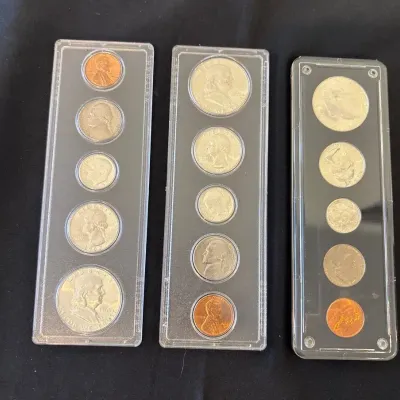 1963 And 1964 UNC Five Coin Year Sets