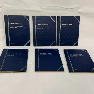 Incomplete Coin Collection Books LOT 2