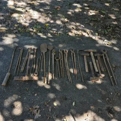 Blacksmithing Forge Shovels, Striking Tools, & Tongs