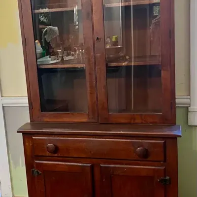 Antique Step Back Hutch 